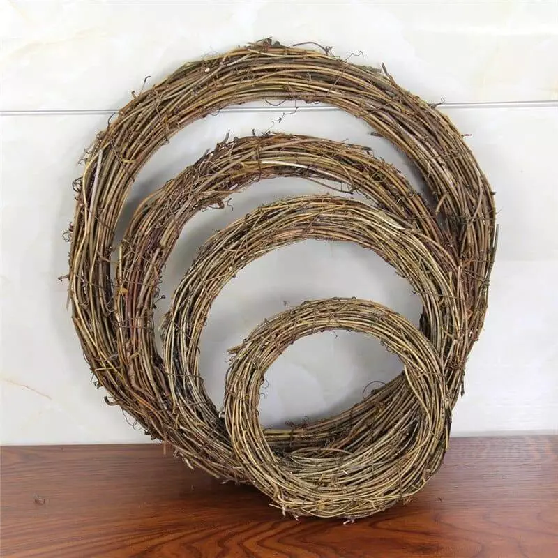 large wicker wreath ring 954