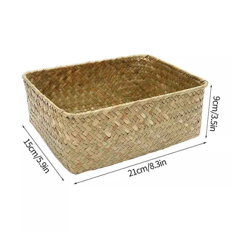 rectangular wicker storage baskets 675