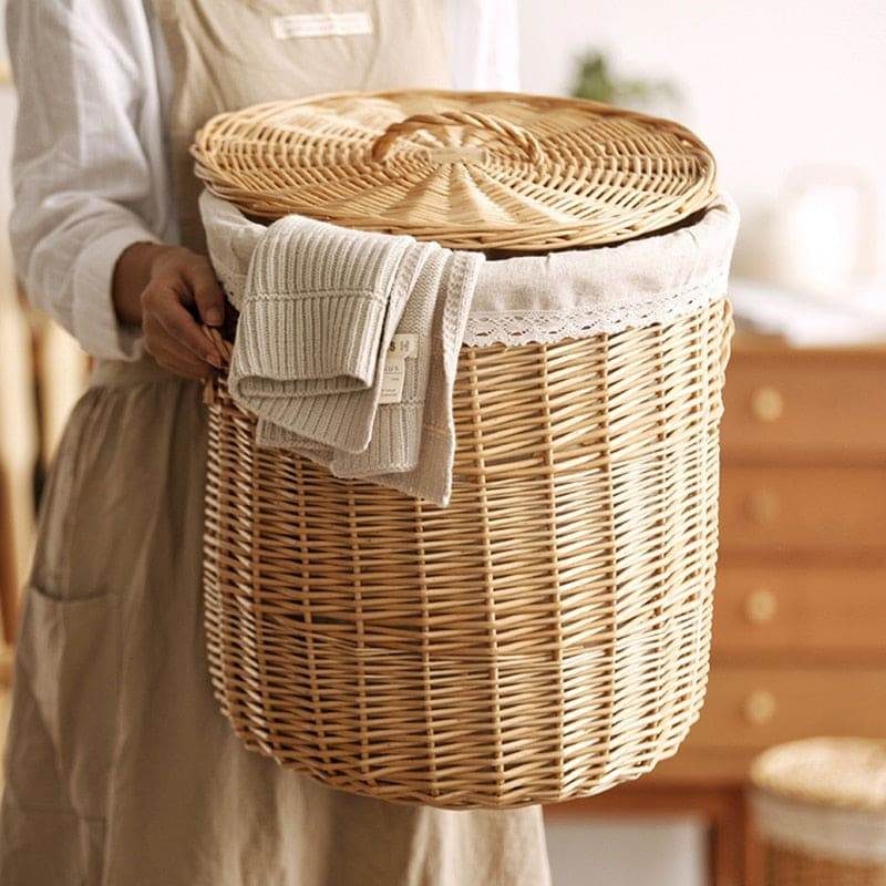extra large wicker laundry basket 462