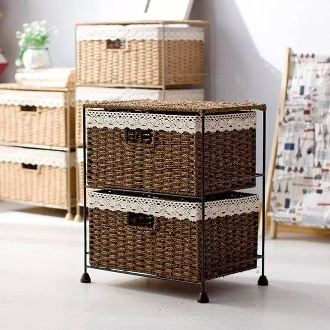 chest of drawers wicker 462