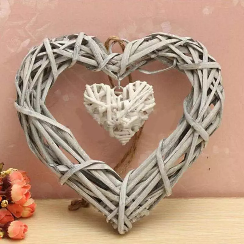 extra large wicker heart for wall 175