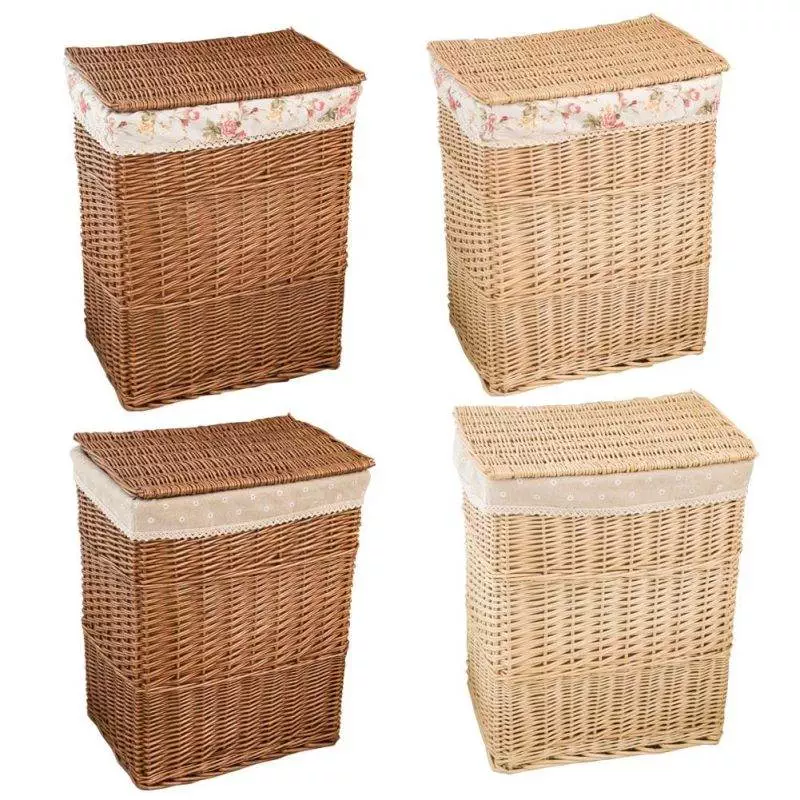 extra large wicker laundry basket with lid 604