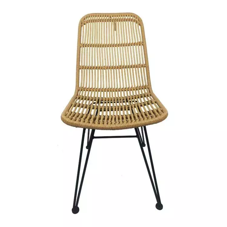 Indoor wicker 2024 dining chairs