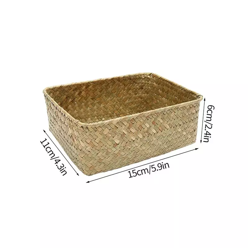 rectangular wicker storage baskets 791