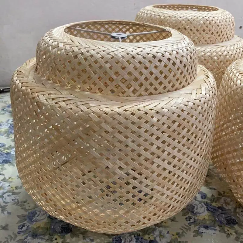 Discover this Round Wicker Light Shade | The Wicker Home®