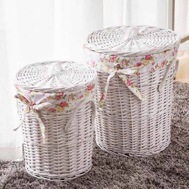 traditional wicker laundry basket 120
