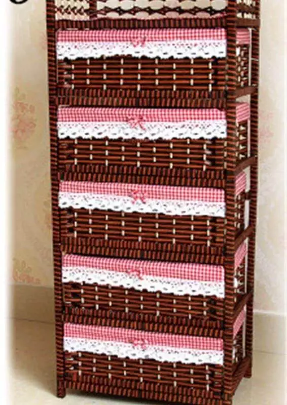wicker basket chest of drawers 243