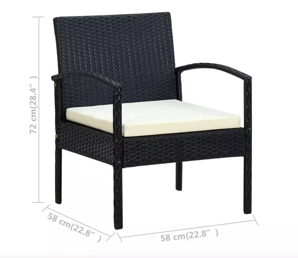 wicker chair for garden 979
