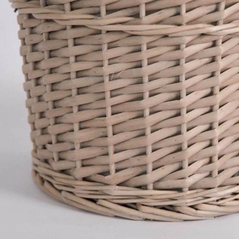 wicker laundry basket with lid 632