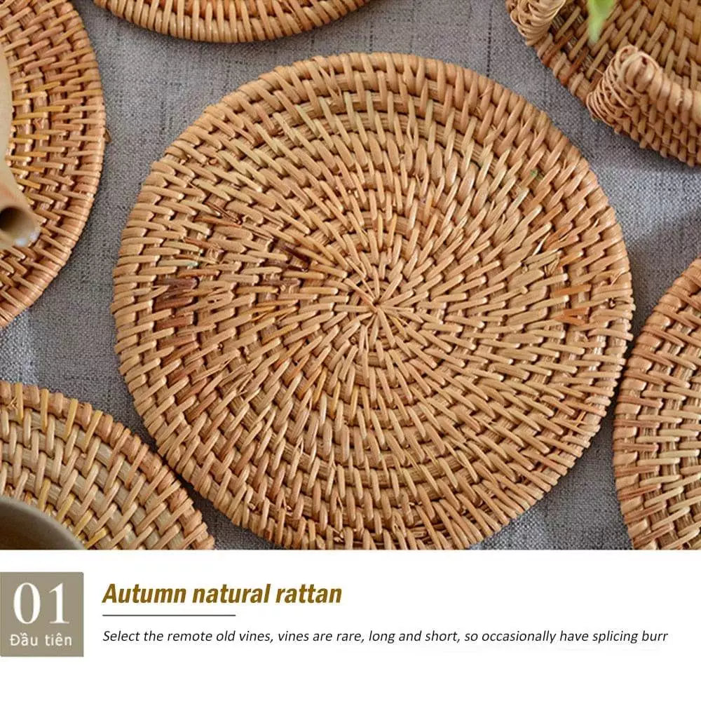 wicker placemats and coasters 585