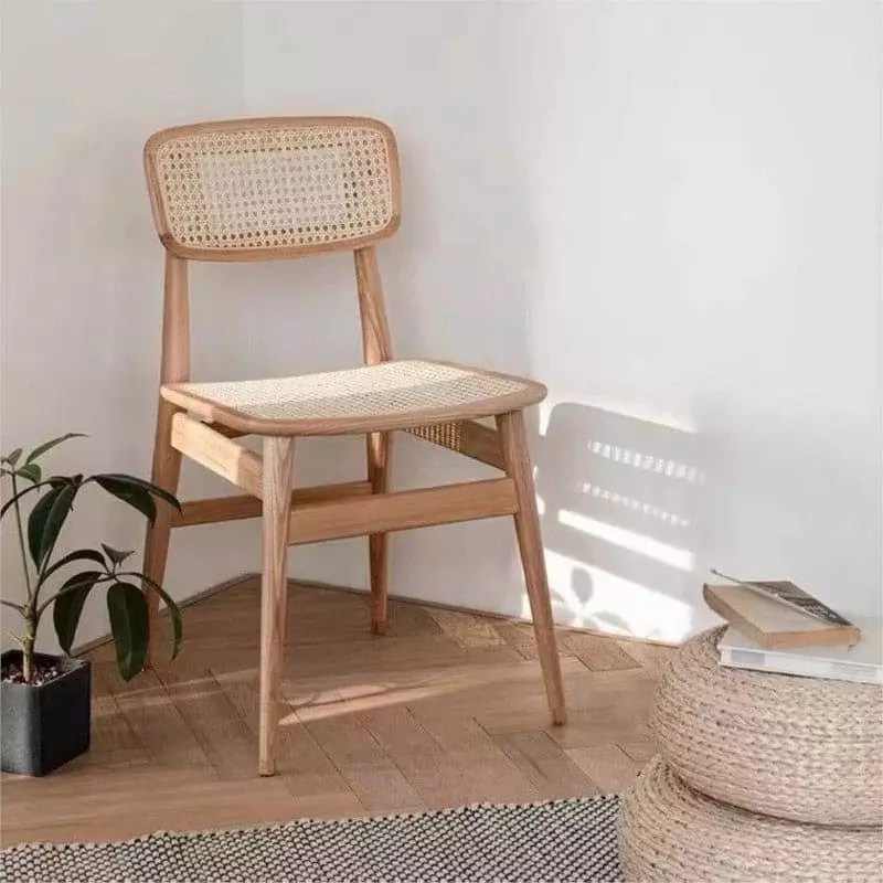 wooden wicker dining chairs 404
